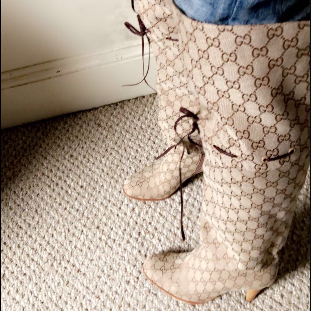 COPY - Gucci GG monogram high boot